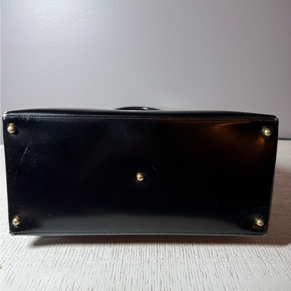 Gucci Vintage Black Leather Shoulder Bag w/COA - Picture 10 of 12